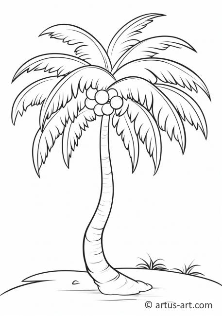 Раскраска пальмы